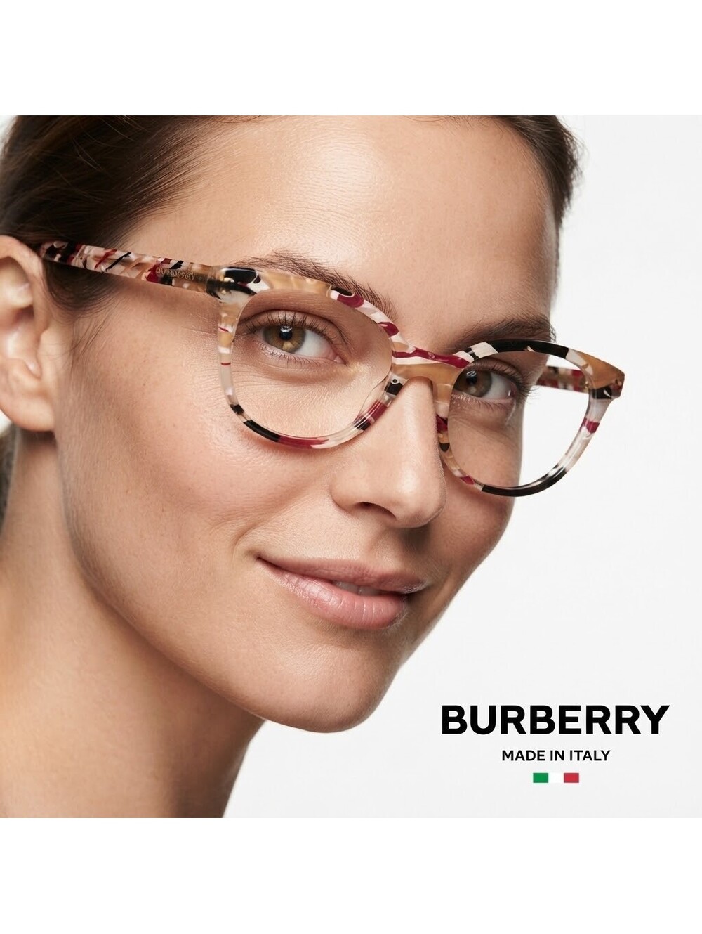 Burberry B2291 Women Eyeglasses Italy Acetate Round Frame